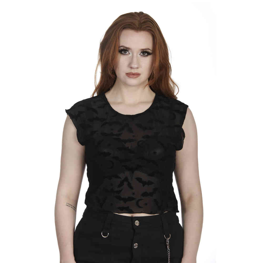 Banned - Sinead Bats Top - Zwart